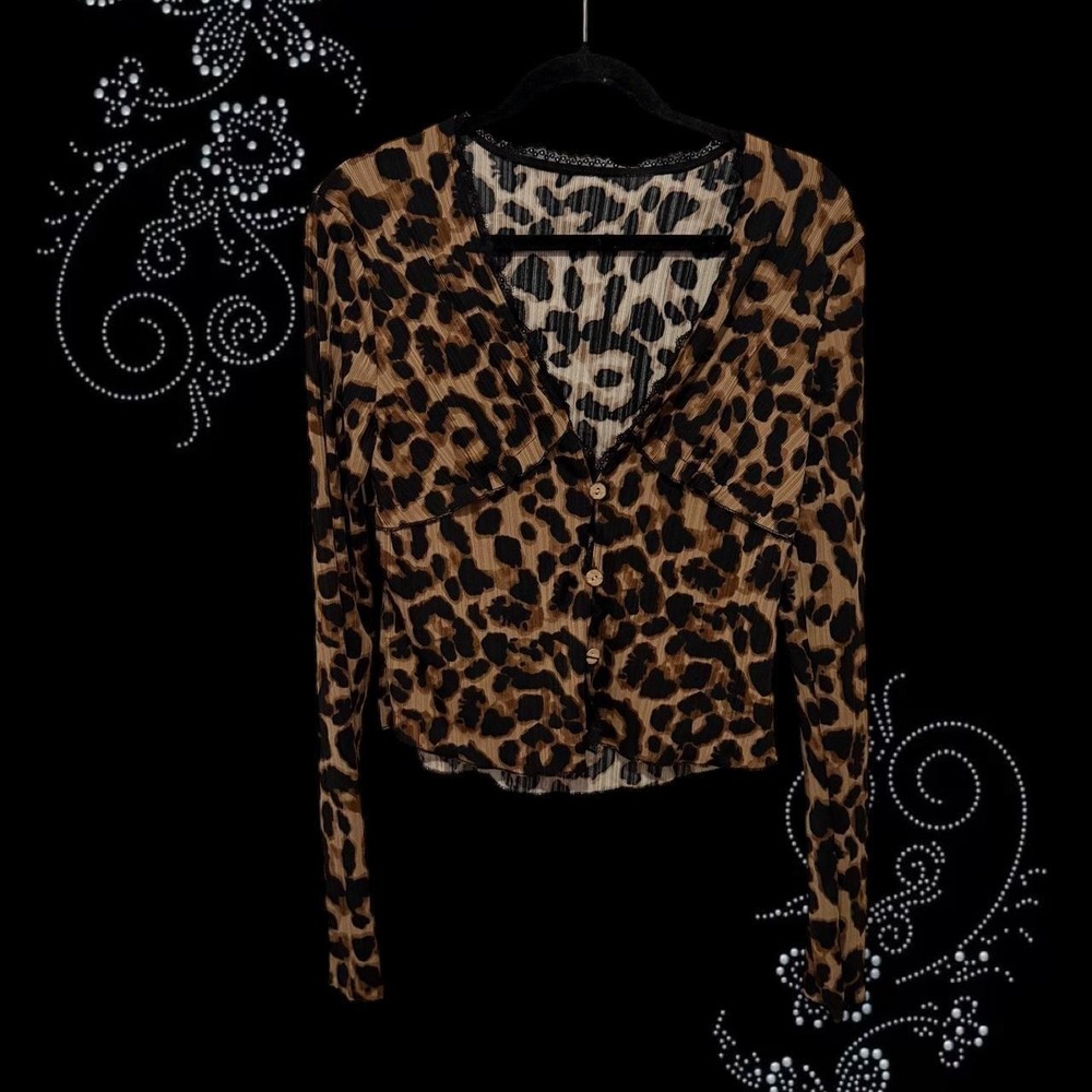 Cheetah Button Up